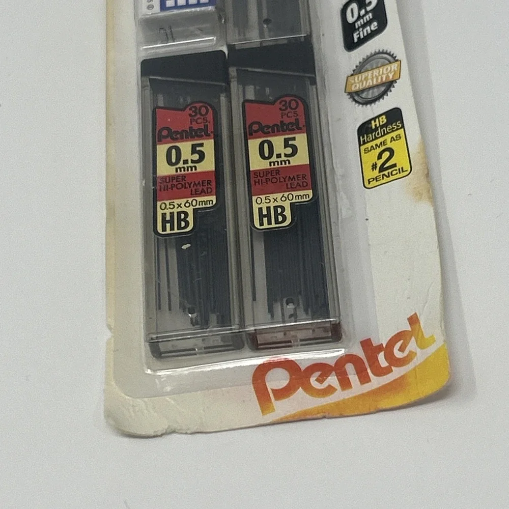 NEW Pentel 90ct Super Hi-Polymer .5mm Mechanical Pencil Lead Refills C25BPHB3-F1